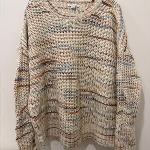 American Eagle Cozy Multicolor Knit Sweater size small (oversized fit)